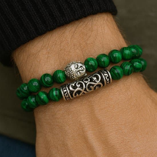 S4H Malachiet Buddha Armband – Edelsteen voor Bescherming en Innerlijke Rust