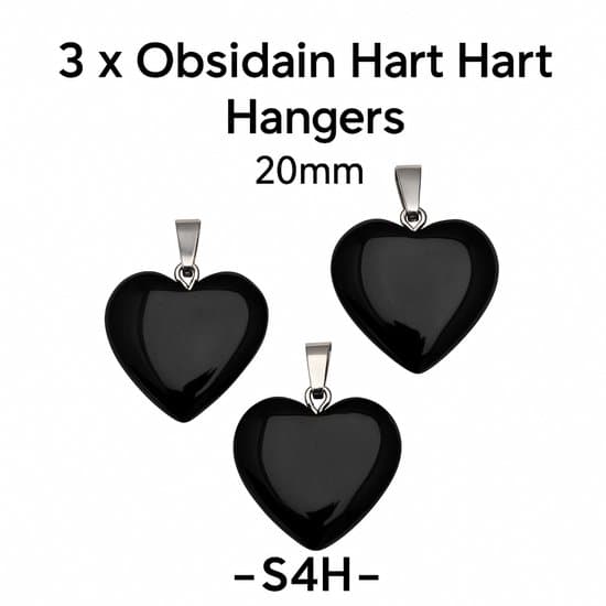 S4H – 3 x Obsidian Hart Hangers (20mm)