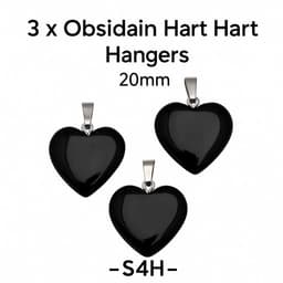 S4H – 3 x Obsidian Hart Hangers (20mm)