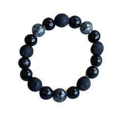 S4H Armband – Mat Onyx & Sneeuwvlok Obsidiaan – 8 mm – 17 cm