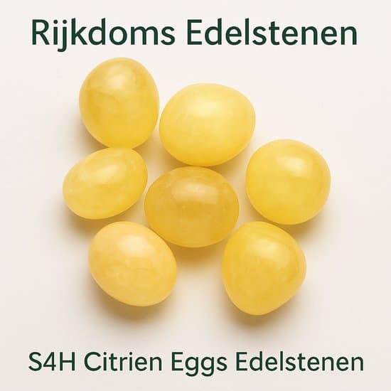 S4H Citrine Eggs A5 (90-100 gr) – Premium Edelsteen