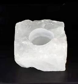 S4H Bergkristal Ruwe Theelichthouder