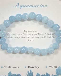 S4H Aquamarijn Armband – Edelsteen voor Rust en Heldere Communicatie