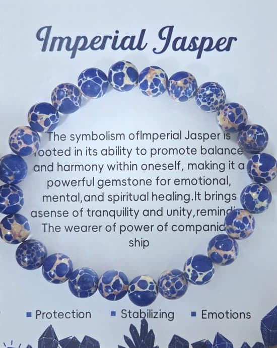 S4H Imperial Jasper Armband – Edelsteen voor Aarding en Innerlijke Rust