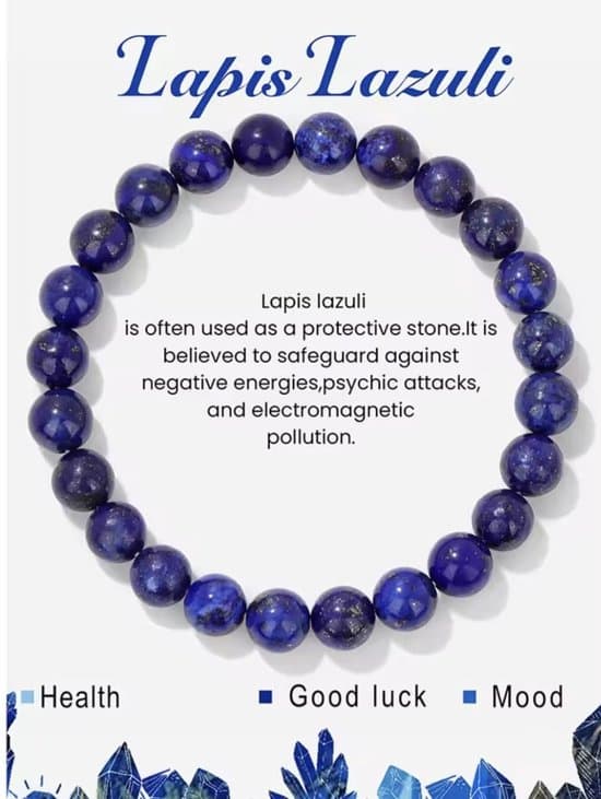 S4H Lapis Lazuli Armband – Edelsteen voor Innerlijke Wijsheid en Helderheid