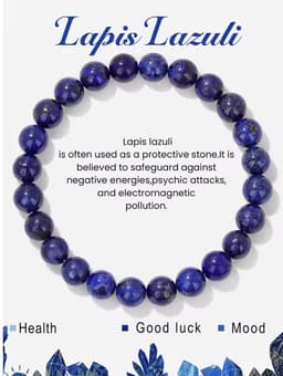 S4H Lapis Lazuli Armband – Edelsteen voor Innerlijke Wijsheid en Helderheid