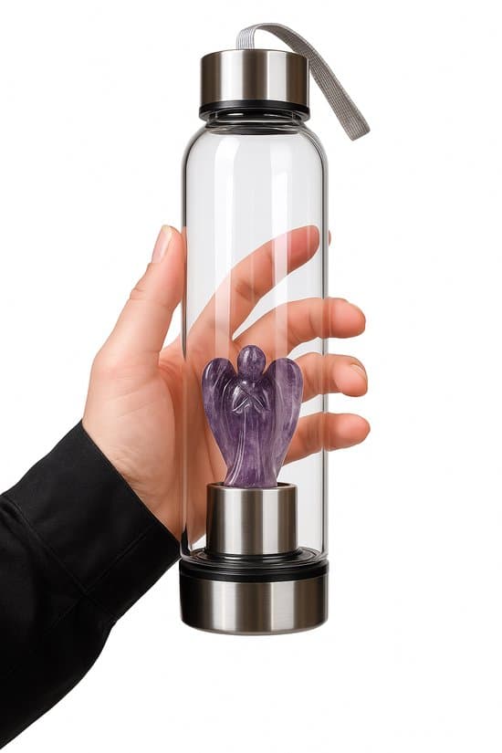 S4H – Amethist Engel Waterfles (Edelsteen Infuser)