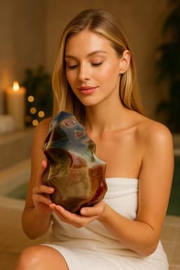 S4H Vuur Agaat en Oceaan Jaspis Edelsteen – Edelsteen voor Kracht en Rust