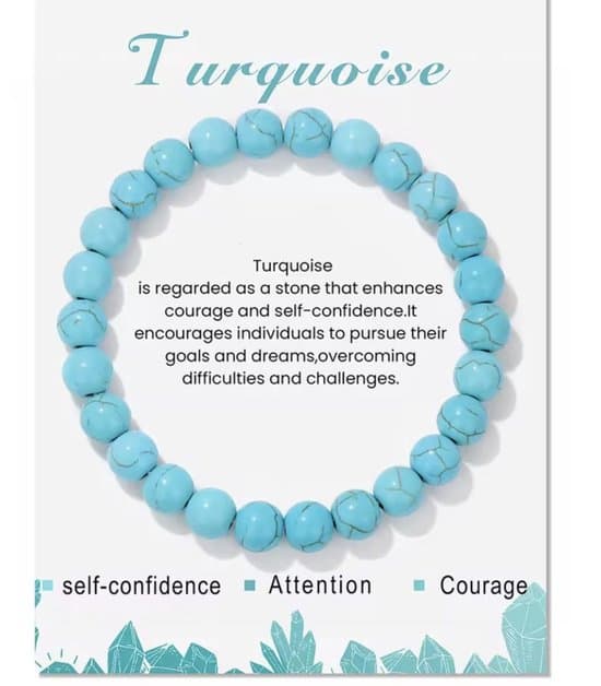 S4H Turkoois Armband – Edelsteen voor Bescherming en Heldere Communicatie