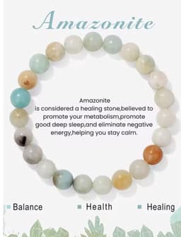 S4H Amazonite Edelstenen armband 8mm kralen / size 17cm