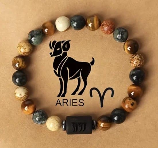Ram Sterrenbeeld Armband – Aries Natuurstenen | Kracht & Focus | Unisex