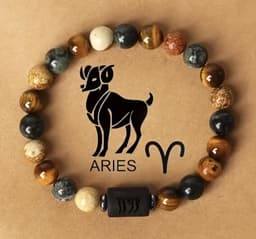 Ram Sterrenbeeld Armband – Aries Natuurstenen | Kracht & Focus | Unisex