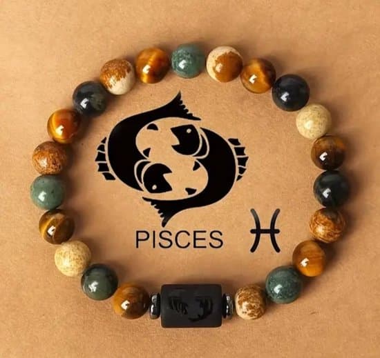 Vissen Sterrenbeeld Armband – Natuurstenen | Pisces Bracelet | Energie & Bescherming