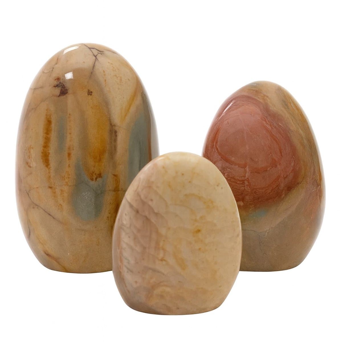 S4H® Polychroom Agaat (Desert Jasper) Set 1040g – Aarding, Stabiliteit & Harmonie in Huis