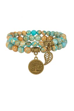 S4H® Amazoniet Tree of Life Armband 8 mm – Edelsteen Kralen Armband voor Bescherming, Balans & Rust – Handgemaakt Unisex Sieraad