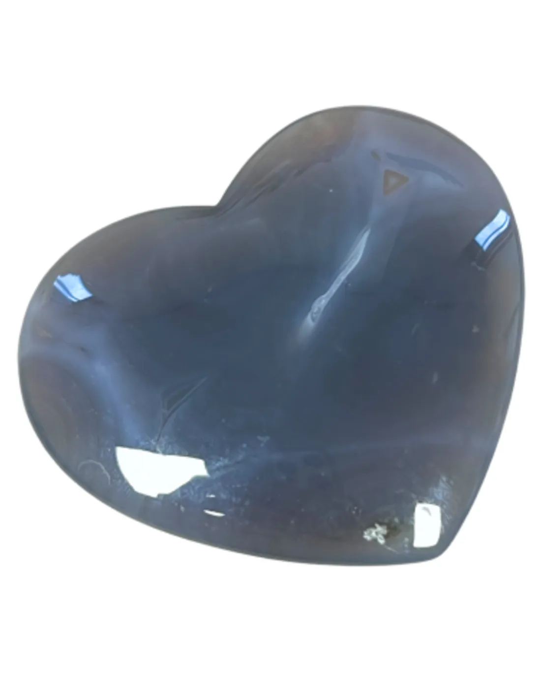 Agaat edelsteen hart 7-8 cm