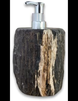 Versteend houten zeeppompje Indonesië, p/st